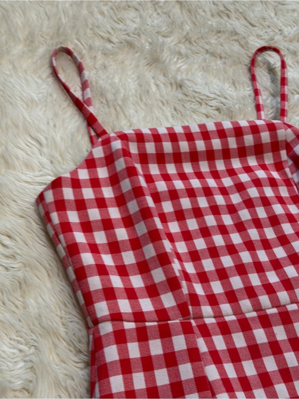 English Factory Gingham Checked Plaid Mini Dress - Size XS - Picture 5 of 9